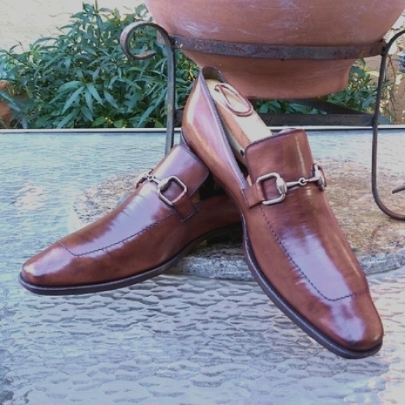 🆕 !!!!!!SOLD!!!!!!!!!  Gucci Horsebit Slip On Brown Loafers - Picture 4 of 10